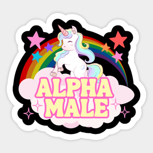 Alpha Male - Funny Male Sticker